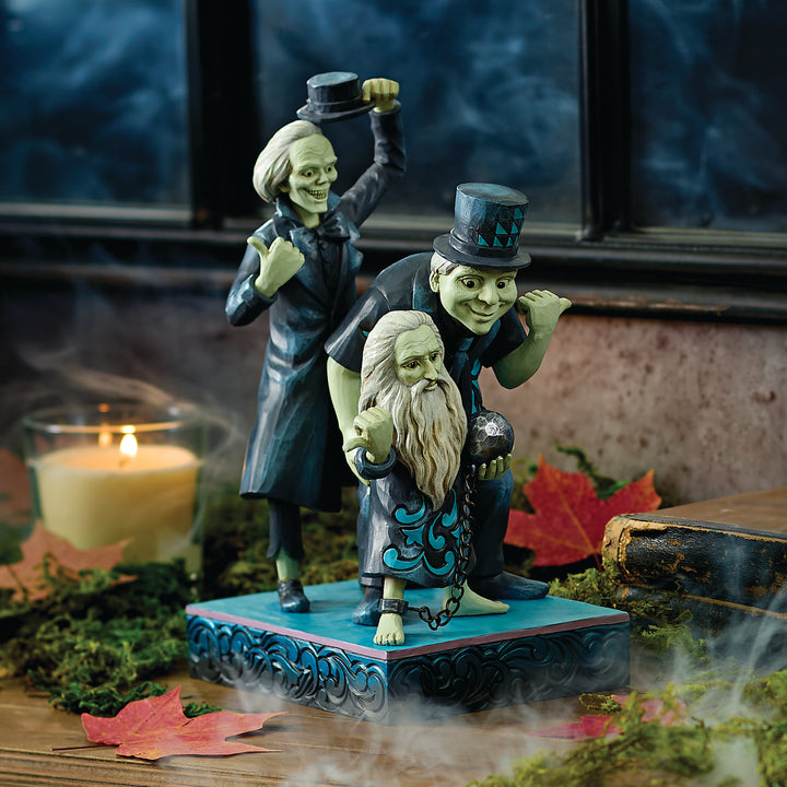 Jim Shore Disney Traditions: Hitchhiking Ghosts Figurine sparkle-castle