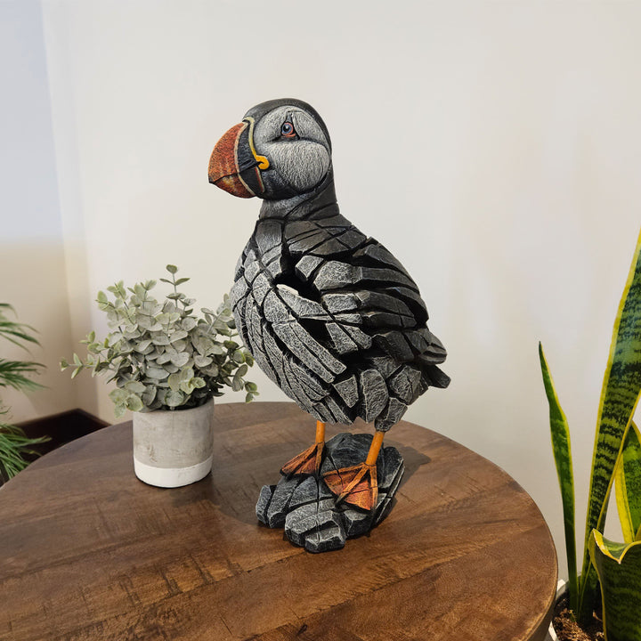 Edge Sculpture: Puffin sparkle-castle