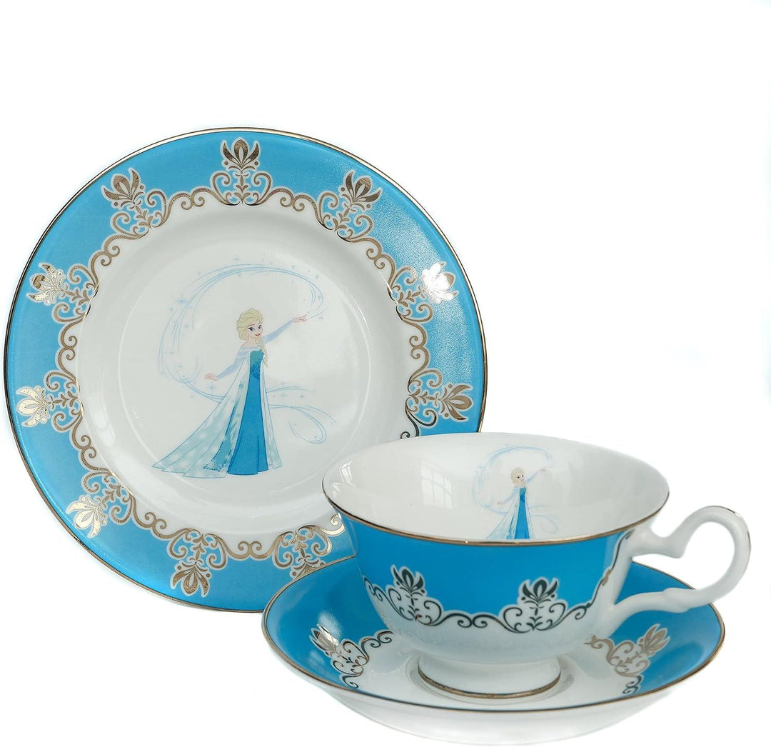 Disney English Ladies: Frozen Elsa Cup & Saucer sparkle-castle