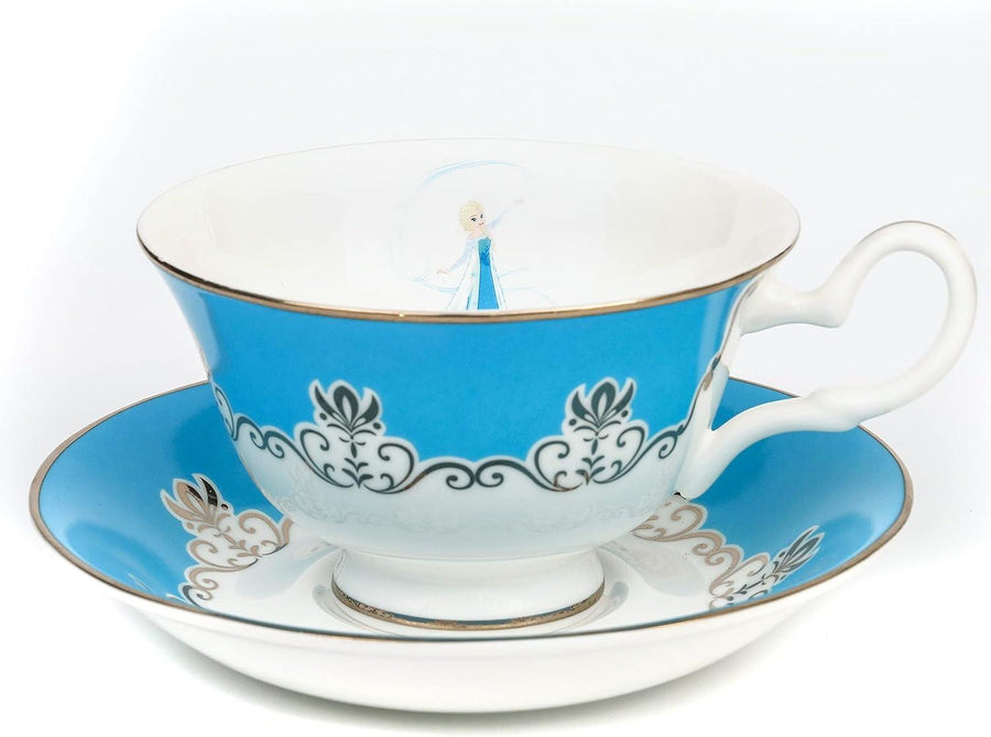 Disney English Ladies: Frozen Elsa Cup & Saucer sparkle-castle