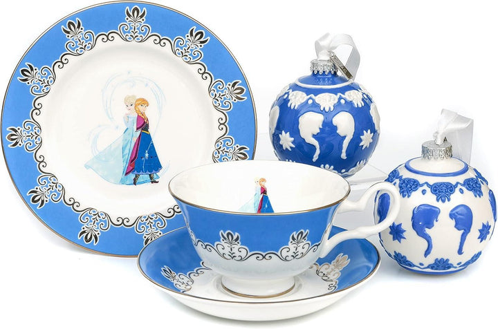 Disney English Ladies Frozen Sisters Forever Anna and Elsa Cup & Saucer sparkle-castle