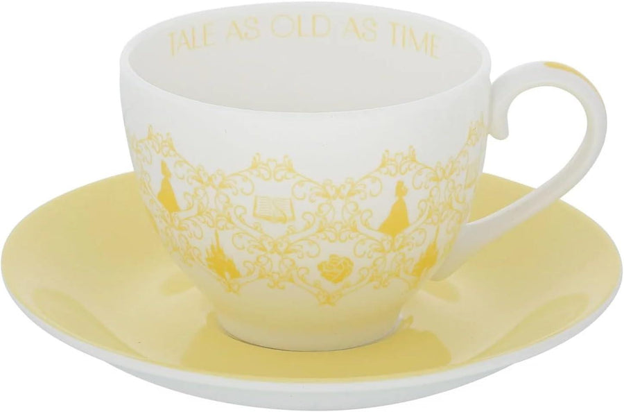 Disney English Ladies: Color Story Belle Decorative Cup & Saucer sparkle-castle