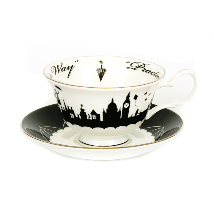 Disney English Ladies: Mary Poppins Practically Perfect Cup & Saucer sparkle-castle