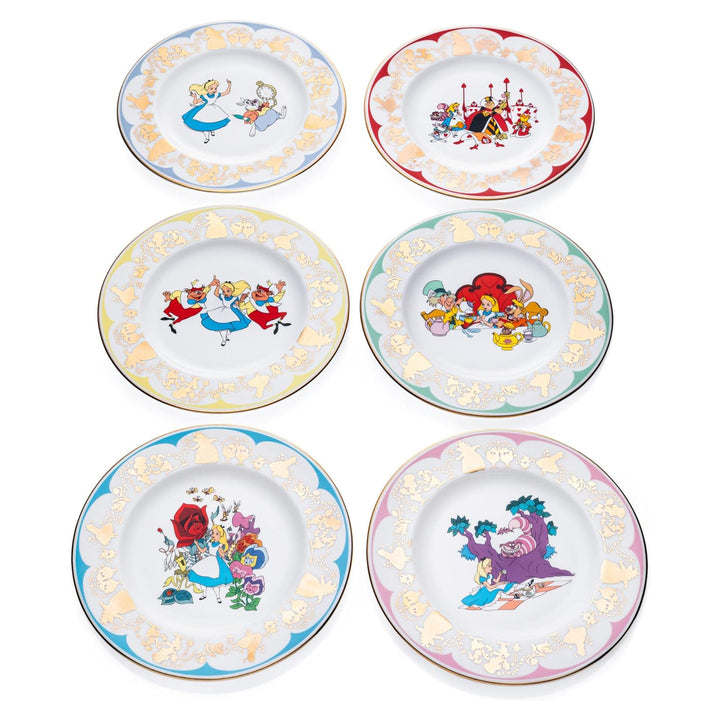 Disney English Ladies: Tweedledee and Tweedledum 6" Decorative Plate sparkle-castle