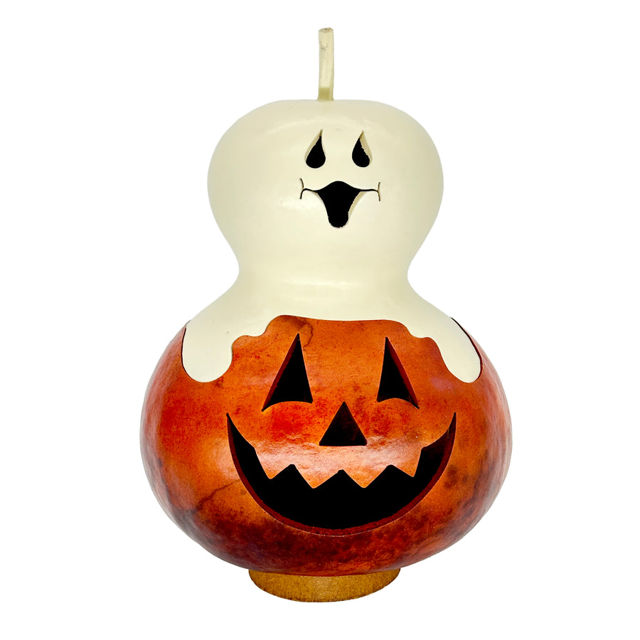 Meadowbrooke Gourds: Casper Jack Medium Lit Figurine sparkle-castle
