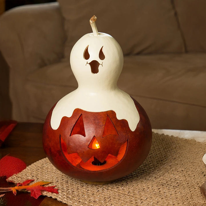 Meadowbrooke Gourds: Casper Jack Medium Lit Figurine sparkle-castle