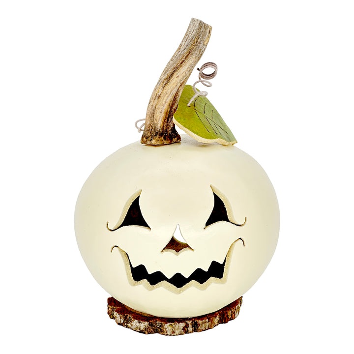 Meadowbrooke Gourds: Cannon Jack-O-Lantern Figurine sparkle-castle