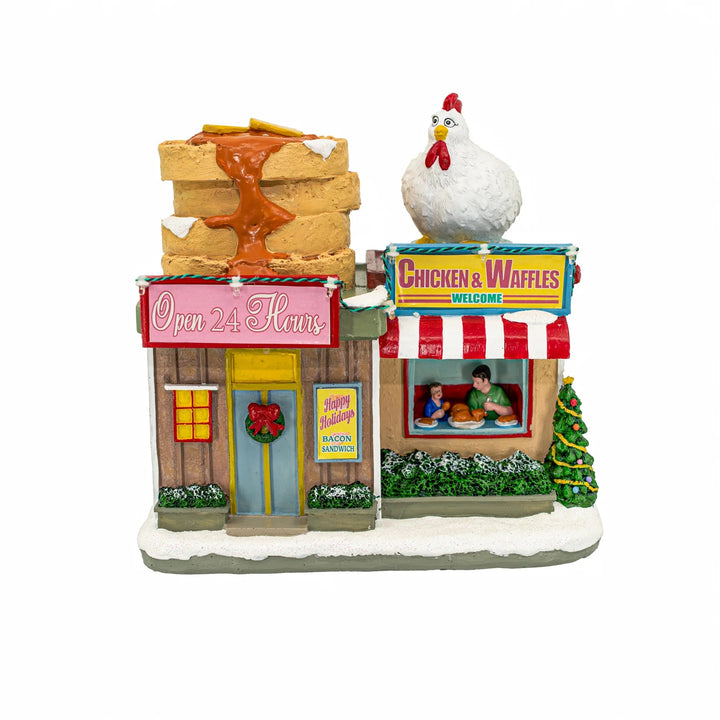 FG Square Christmas Village: Chicken & Waffles Restaurant sparkle-castle