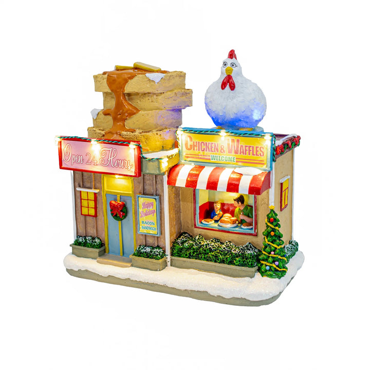 FG Square Christmas Village: Chicken & Waffles Restaurant sparkle-castle