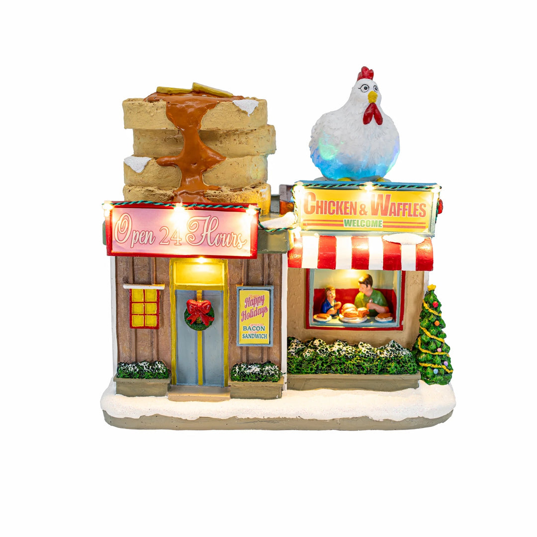 FG Square Christmas Village: Chicken & Waffles Restaurant sparkle-castle