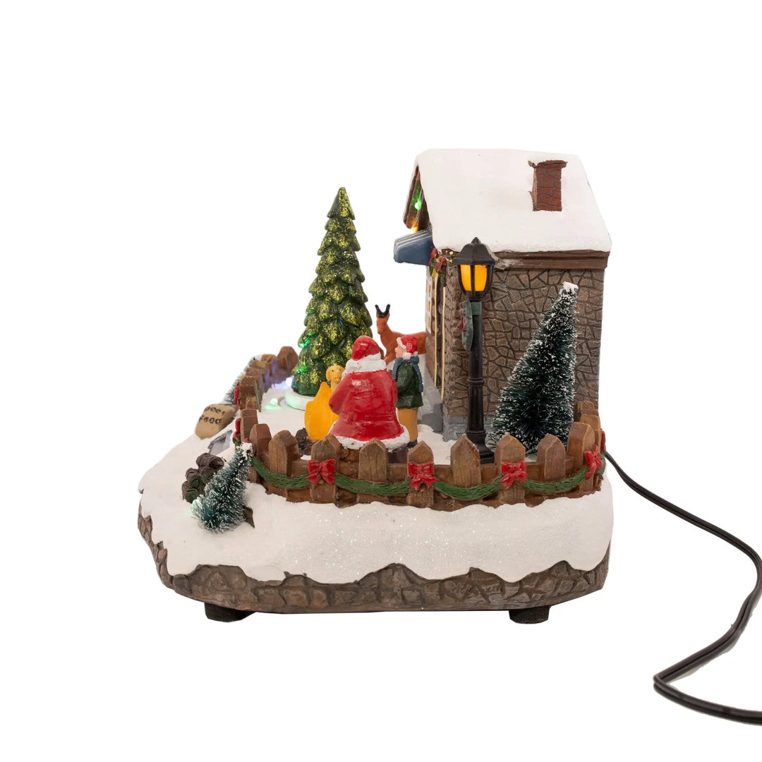 FG Square Christmas Village Accessory: Santa's Gateway sparkle-castle