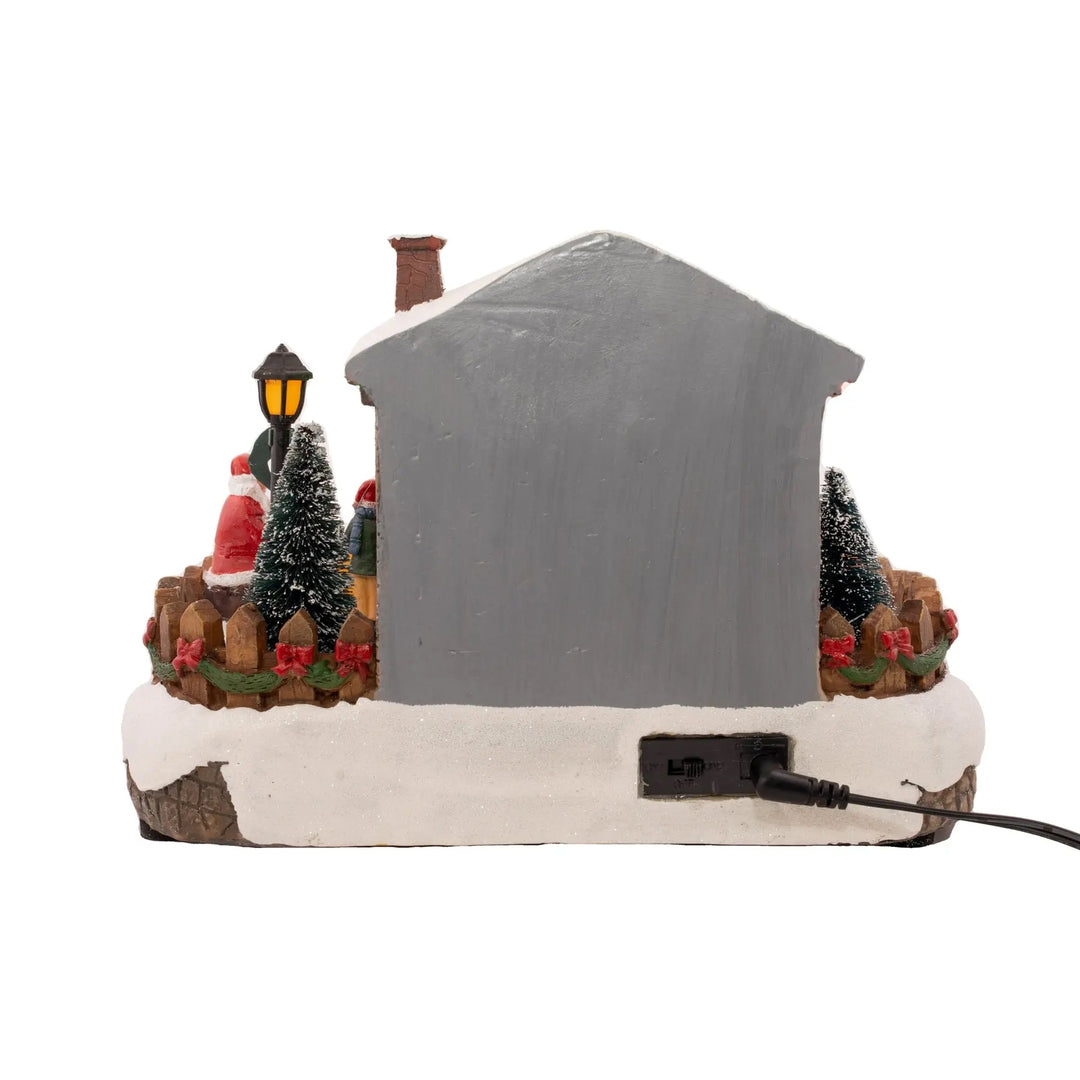 FG Square Christmas Village Accessory: Santa's Gateway sparkle-castle