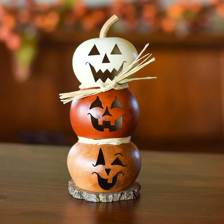 Meadowbrooke Gourds: Tiny Jack Stack Figurine sparkle-castle