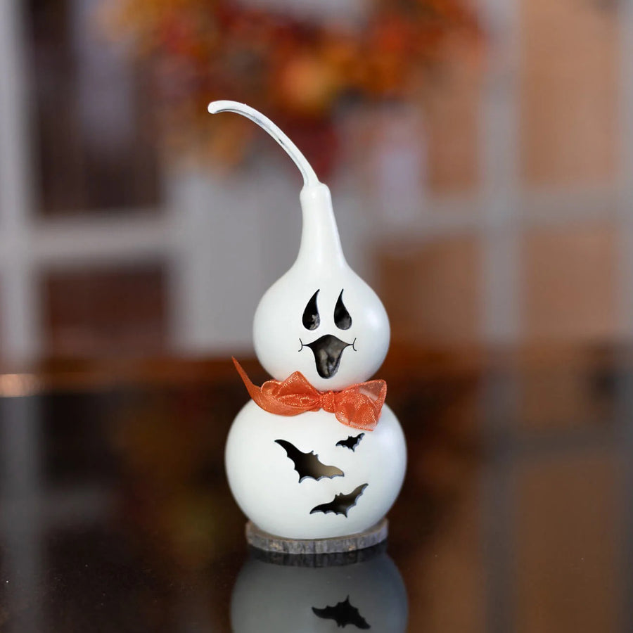 Meadowbrooke Gourds: Jake Tiny Ghost Figurine sparkle-castle