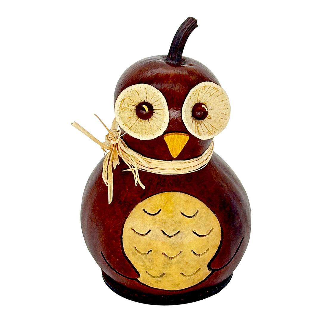 Meadowbrooke Gourds: Professor Owl Miniature Figurine sparkle-castle
