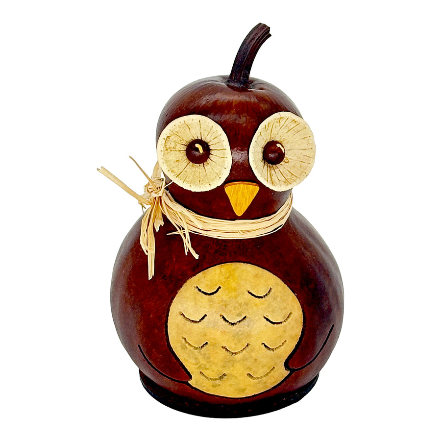Meadowbrooke Gourds: Professor Owl Miniature Figurine sparkle-castle