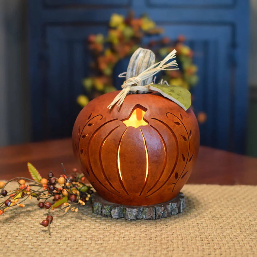 Meadowbrooke Gourds Pumpkin Silhouette Figurine sparkle-castle