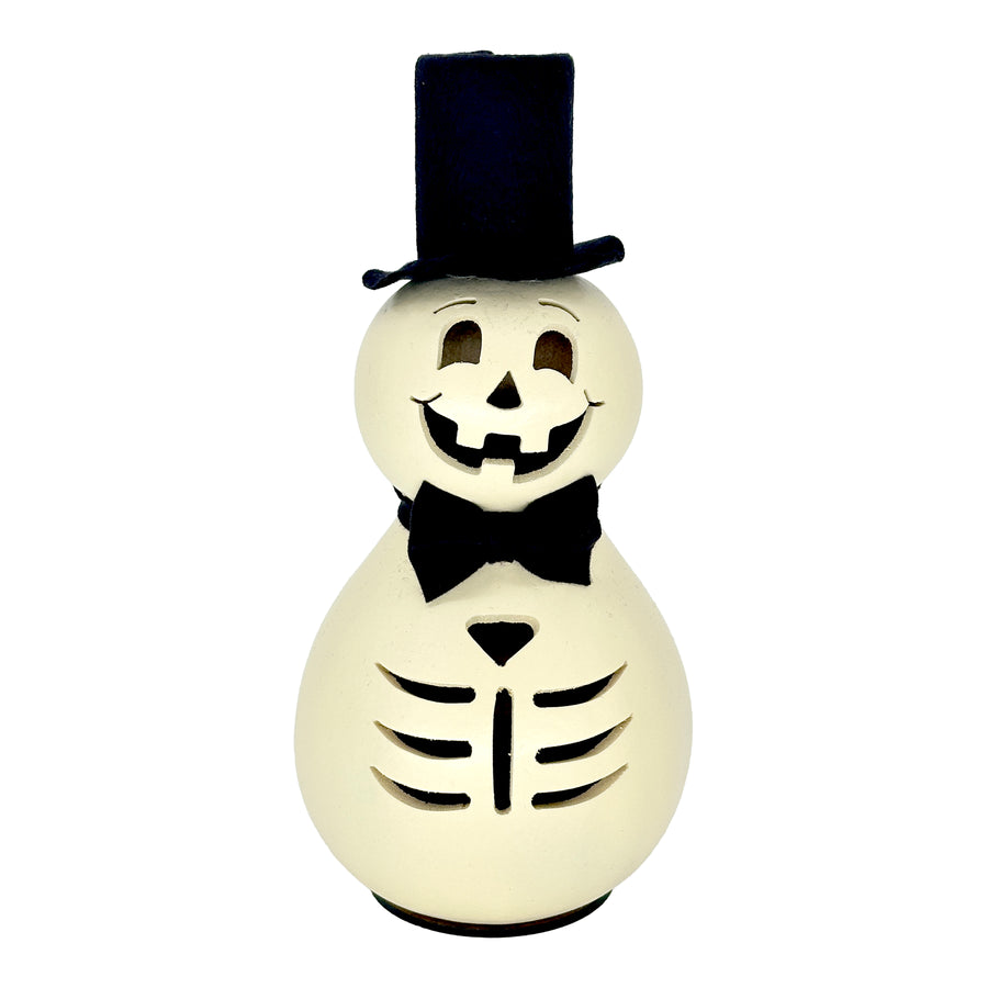 Meadowbrooke Gourds: Skull Miniature Figurine sparkle-castle