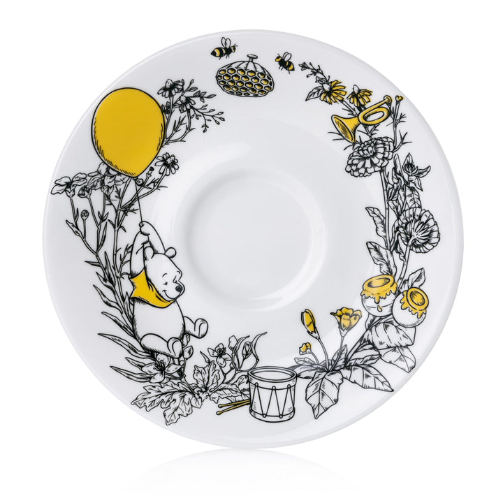 Disney English Ladies: Winnie the Pooh Decorative Cup & Saucer sparkle-castle