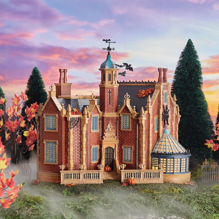 Department 56 Disney Snow Village Halloween: Walt Disney World Haunted Mansion sparkle-castle