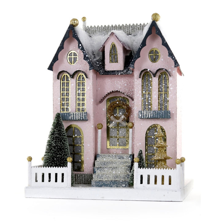 Cody Foster & Co Christmas: Pastel Pink Manor sparkle-castle
