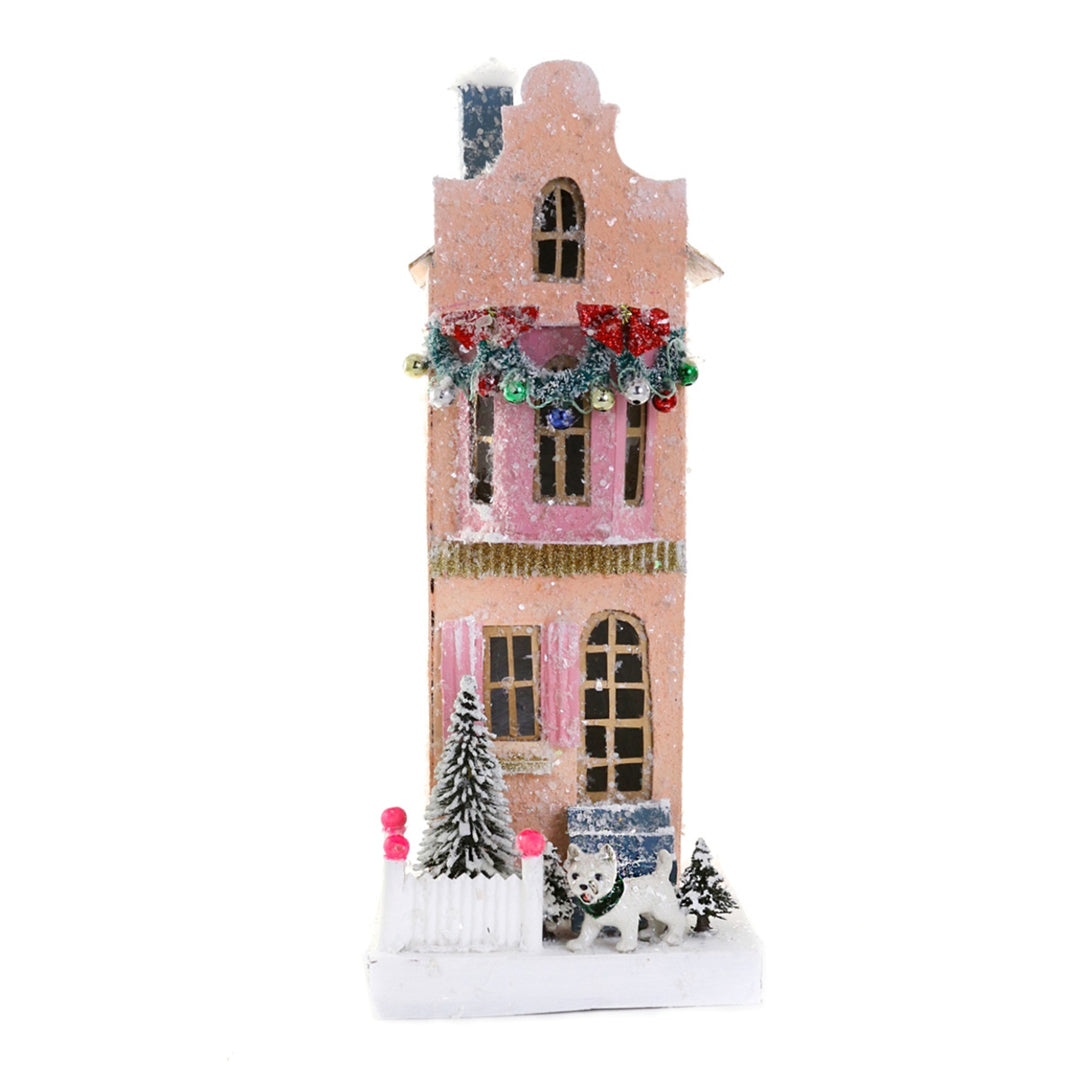 Cody Foster & Co Christmas: Pink Townhouse sparkle-castle