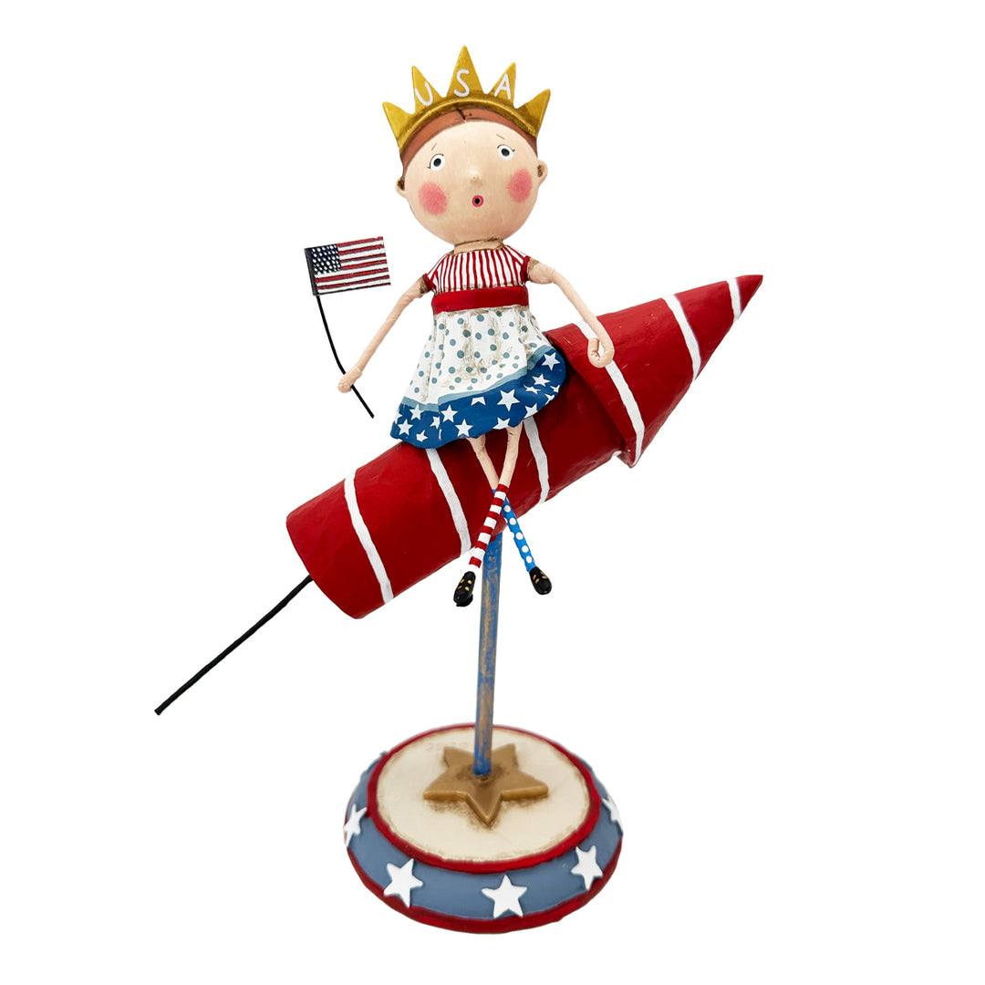 Lori Mitchell Summer Fun Collection: Liberty Takes Flight Figurine sparkle-castle