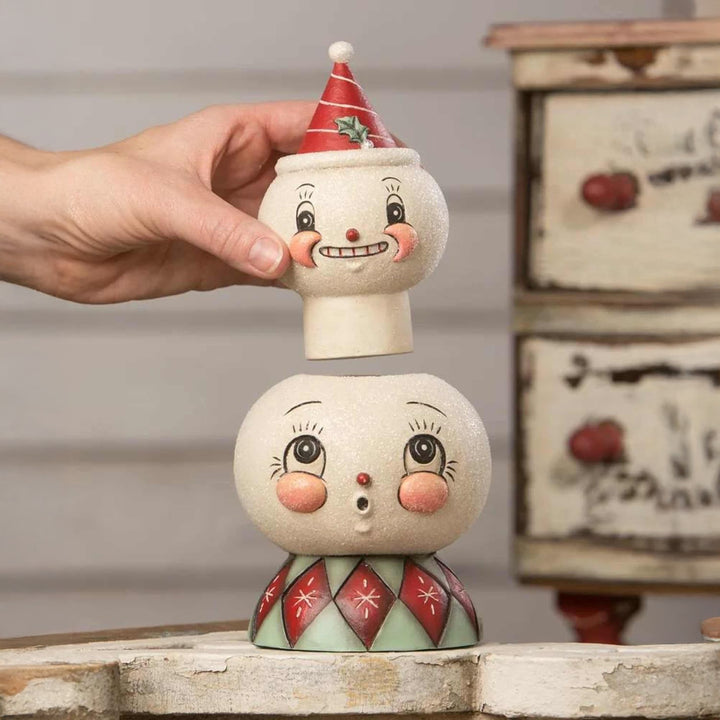 Johanna Parker by Bethany Lowe: Frosty Finial Stack Container sparkle-castle