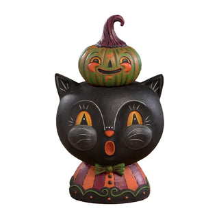 Johanna Parker by Bethany Lowe: Halloween Black Jack & Kinny Green Stack Jar sparkle-castle