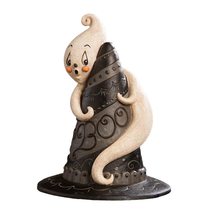 Johanna Parker by Bethany Lowe: Halloween Hugga-Boo Hat Spook Figurine sparkle-castle