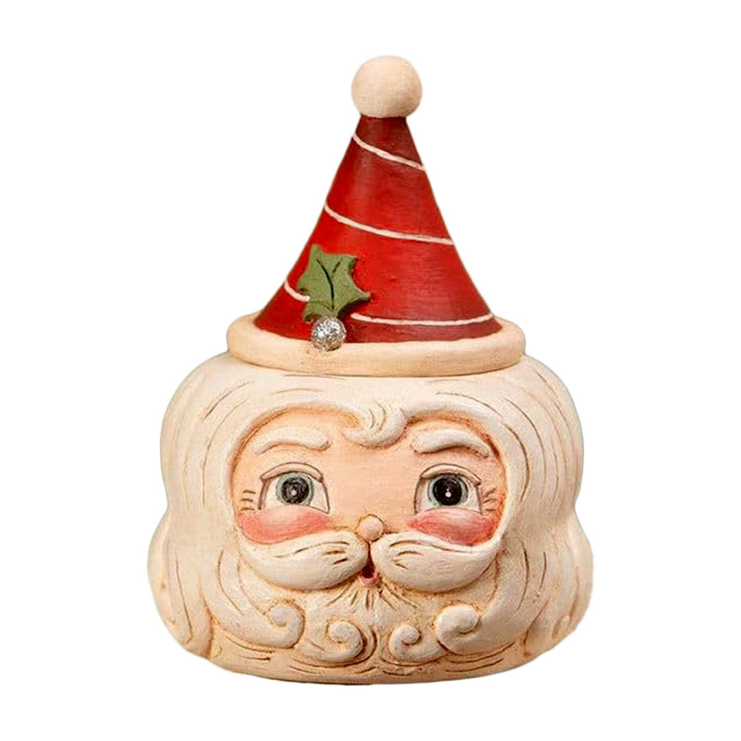 Johanna Parker by Bethany Lowe: St. Nick Hollow Head Container sparkle-castle