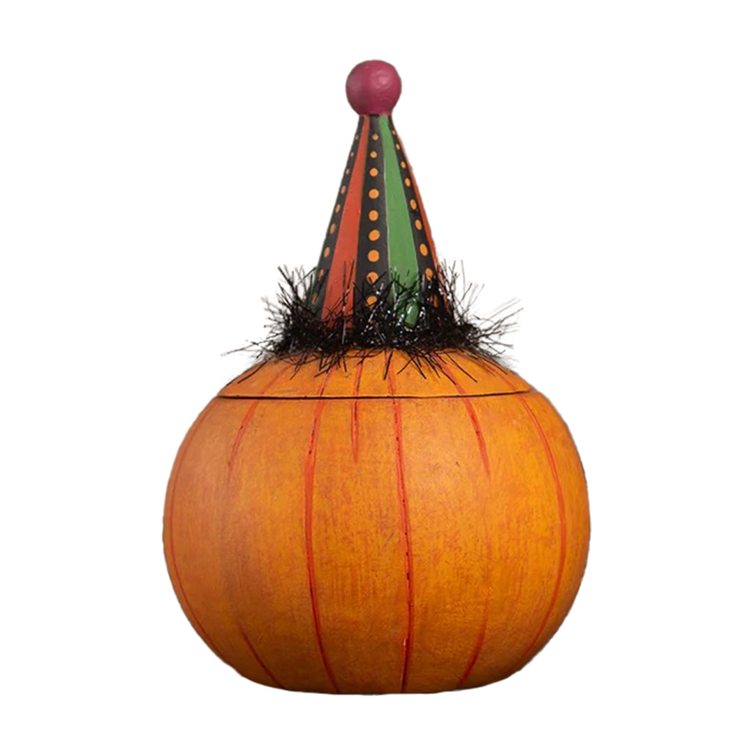 Johanna Parker by Bethany Lowe: Halloween Jackie Yell-O-Ween Jar sparkle-castle