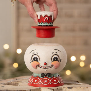 Johanna Parker by Bethany Lowe: Peppermint Snow Beau Container sparkle-castle