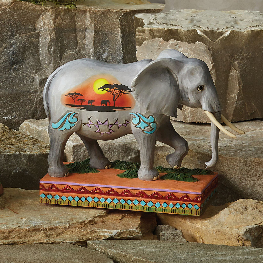 Jim Shore Animal Planet: African Elephant Figurine sparkle-castle