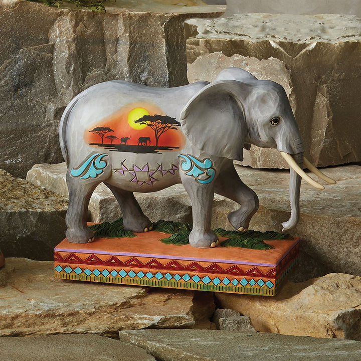 Jim Shore Animal Planet: African Elephant Figurine sparkle-castle