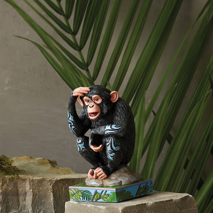 Jim Shore Animal Planet: Chimpanzee Figurine sparkle-castle