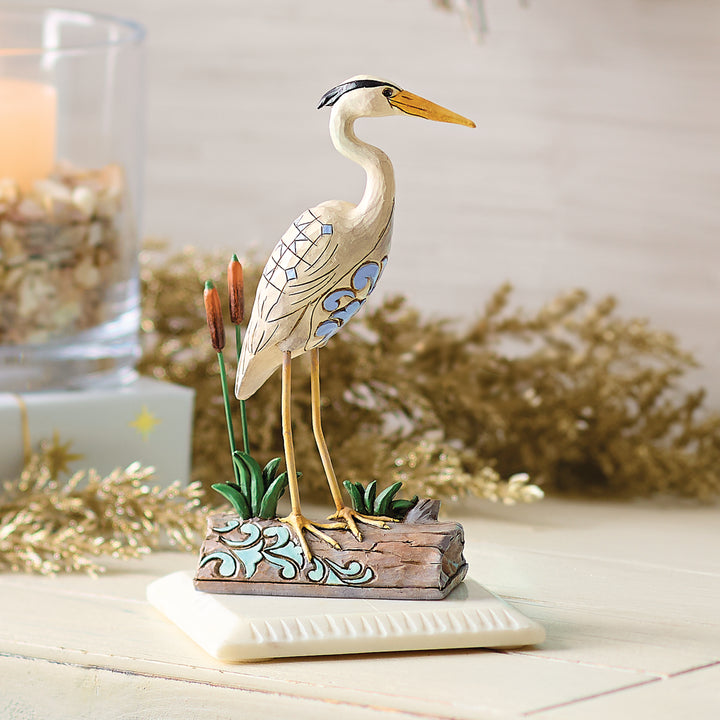 Jim Shore Heartwood Creek: Coastal Blue Heron Figurine sparkle-castle