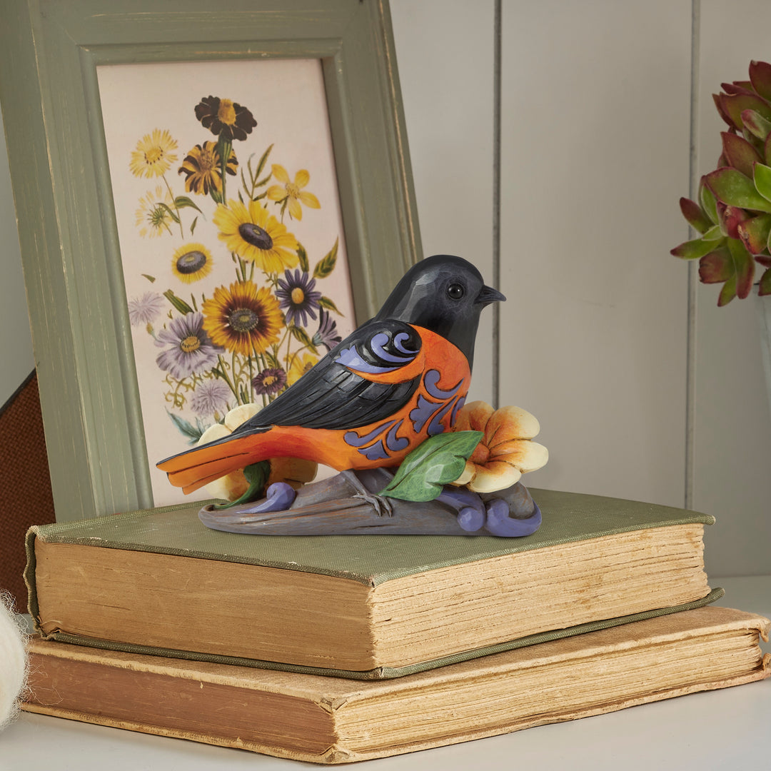 Jim Shore Heartwood Creek: Baltimore Oriole Figurine sparkle-castle