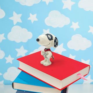 Jim Shore Peanuts: Snoopy Superhero Miniature Figurine sparkle-castle