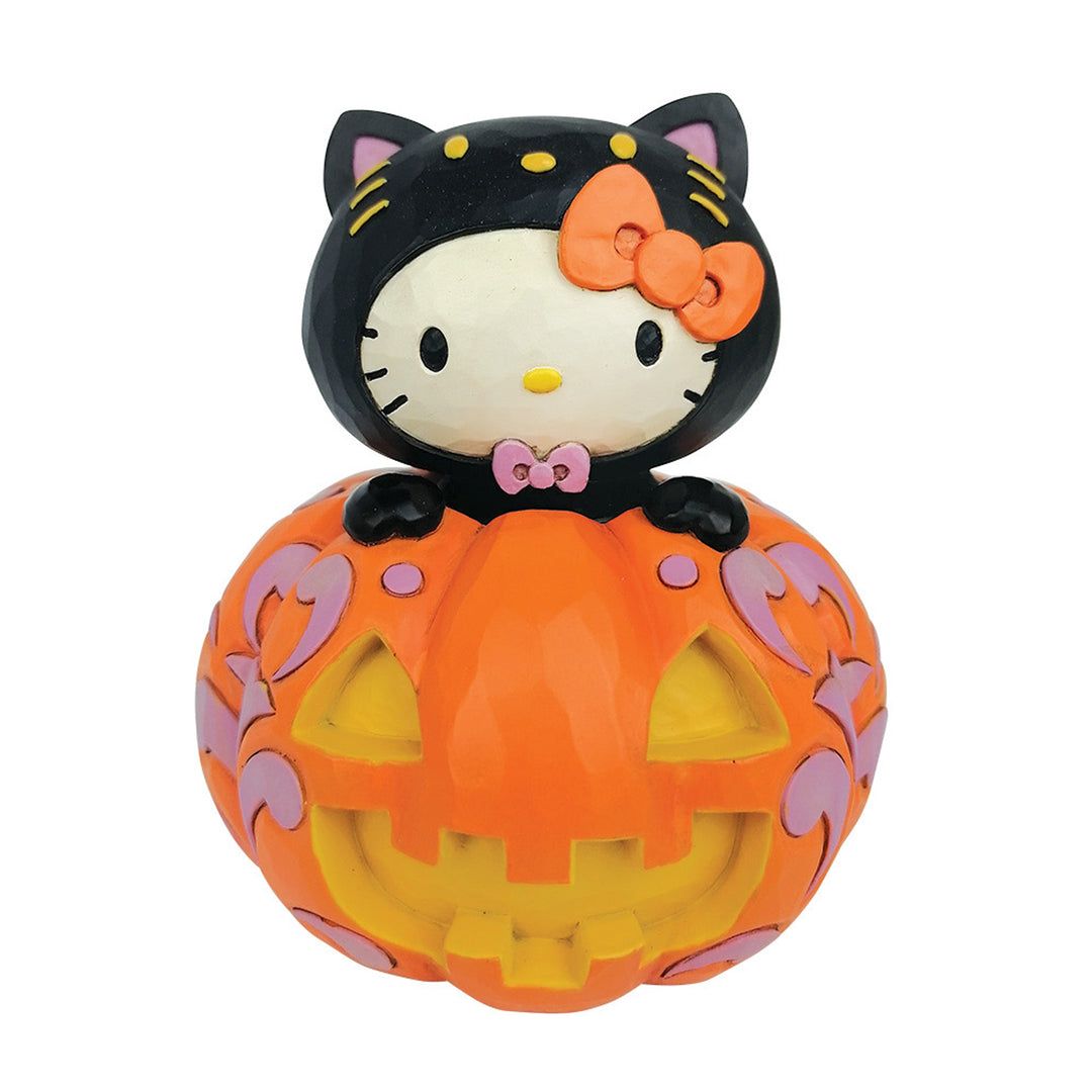 Jim Shore Sanrio: Jack-o-Lantern Hello Kitty Figurine sparkle-castle