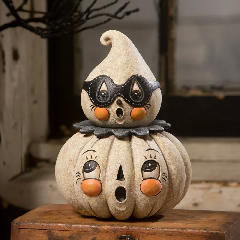 Johanna Parker by Bethany Lowe Halloween Gus & Gerty Boo Couplet Container sparkle-castle