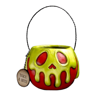 LeeAnn Kress by Bethany Lowe: Large Red Apple with Green Poison Bucket sparkle-castle