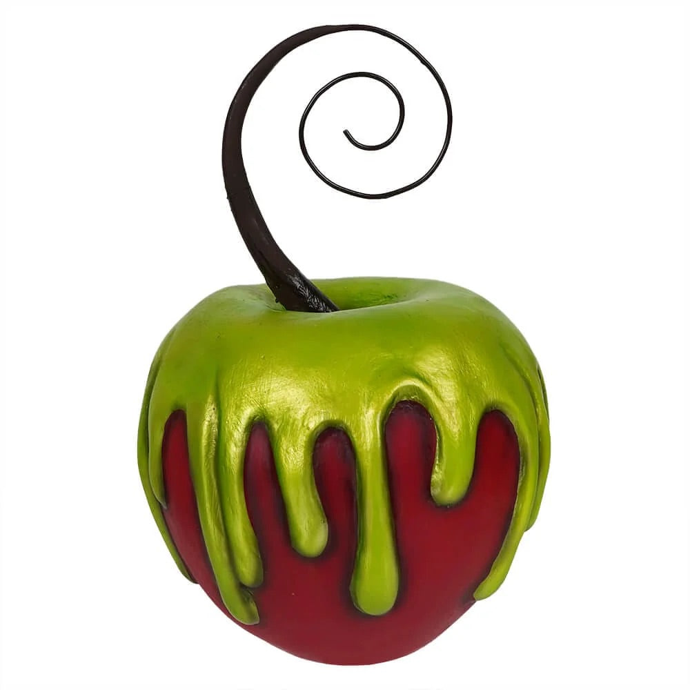 LeeAnn Kress by Bethany Lowe: Large Red Apple with Green Poison Figurine sparkle-castle