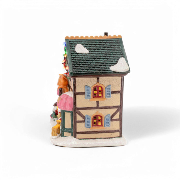 FG Square Christmas Village: Holiday Pet Store sparkle-castle