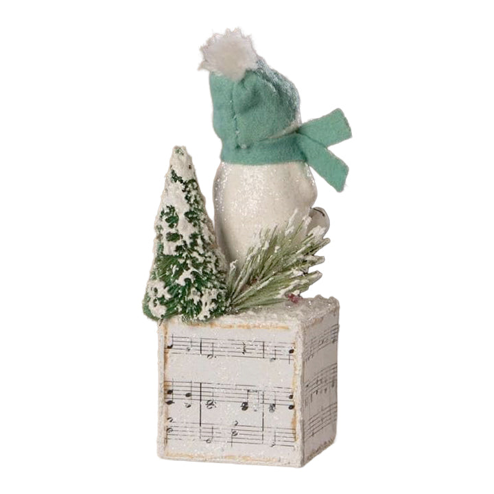 Michelle Allen by Bethany Lowe: Christmas Tis the Season Snowman Figurine sparkle-castle