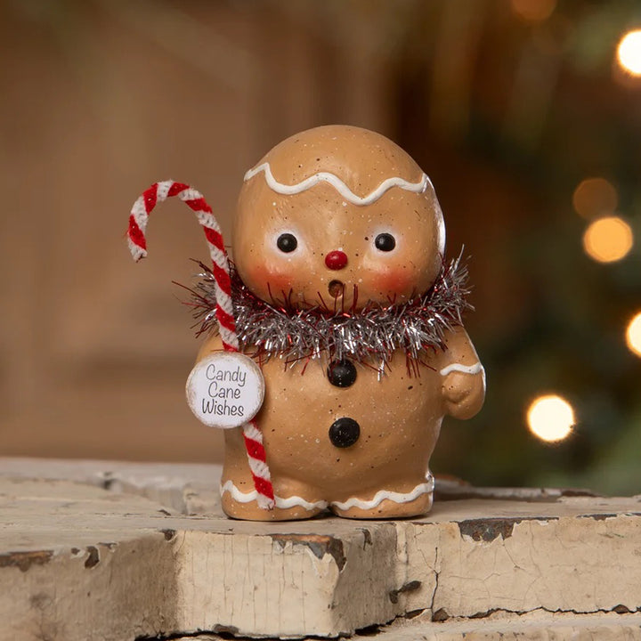 Michelle Allen by Bethany Lowe: Gingerbread Boy Figurine sparkle-castle