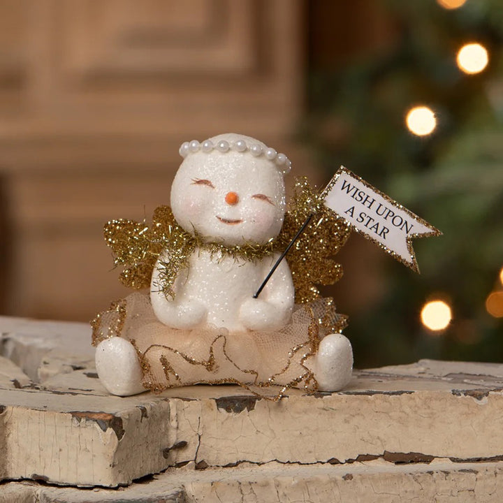 Michelle Allen by Bethany Lowe: Wish Upon a Star Snow Angel Figurine sparkle-castle