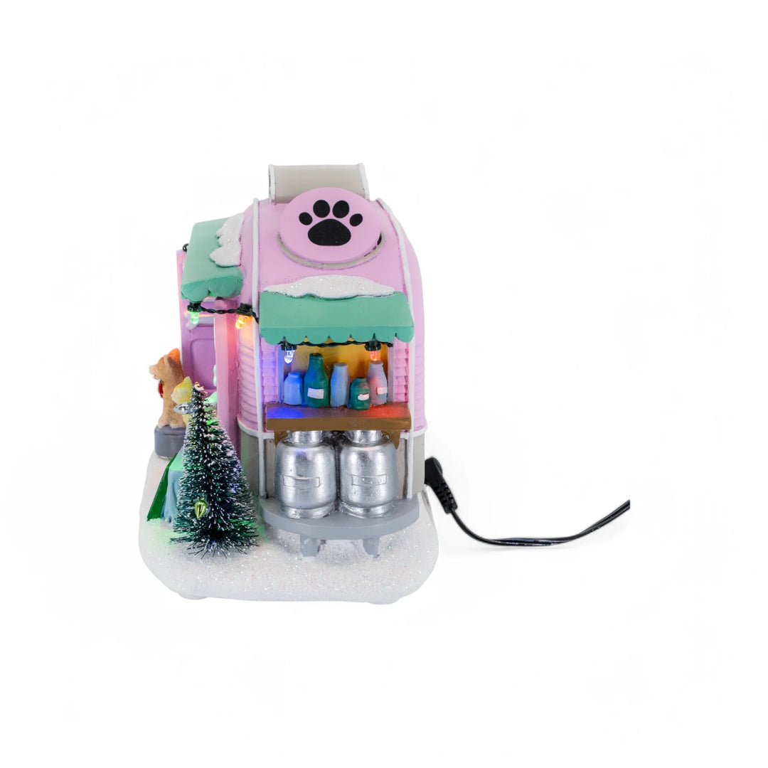 FG Square Christmas Village: Pet Grooming Trailer sparkle-castle