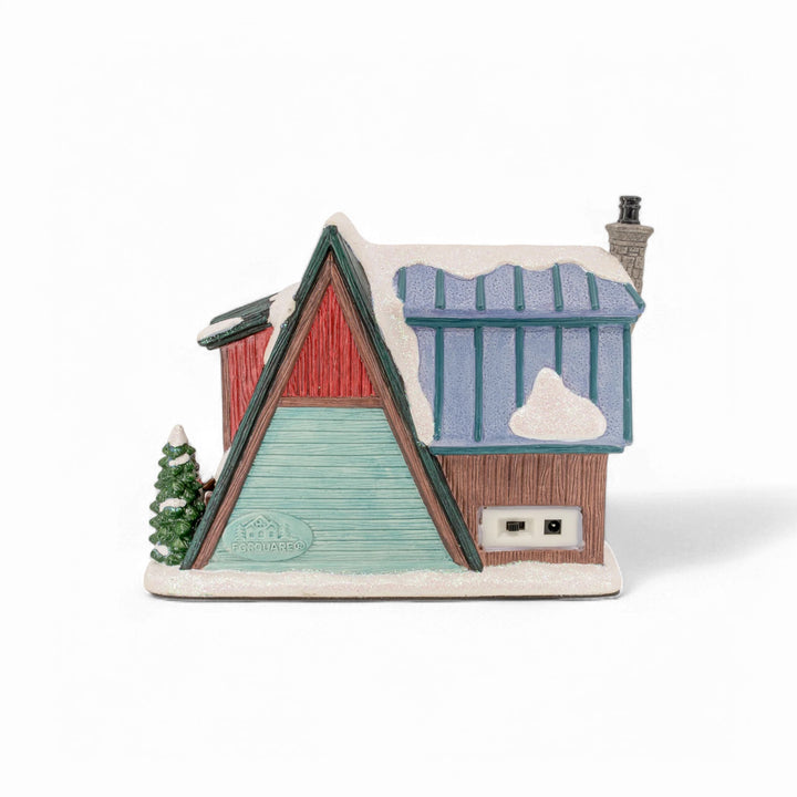 FG Square Christmas Village: Country Log Cabin sparkle-castle