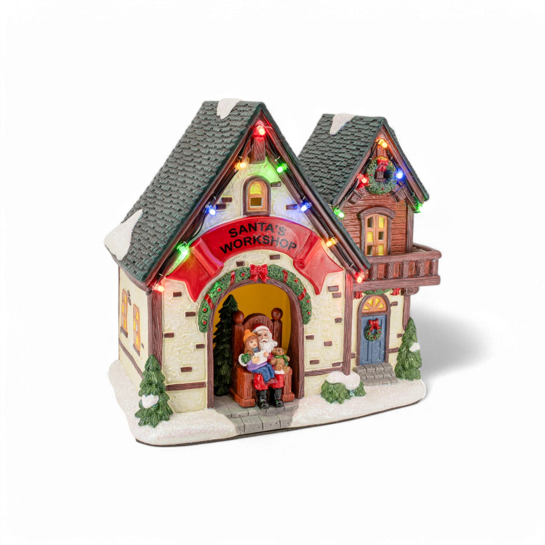 FG Square Christmas Village: Santa's Workshop sparkle-castle